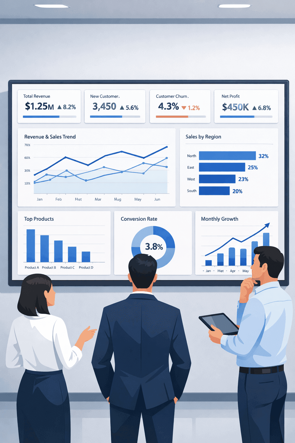 Creating BI Dashboards from Business Data: A Practical Guides